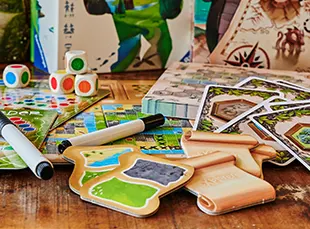 Cooperative board games